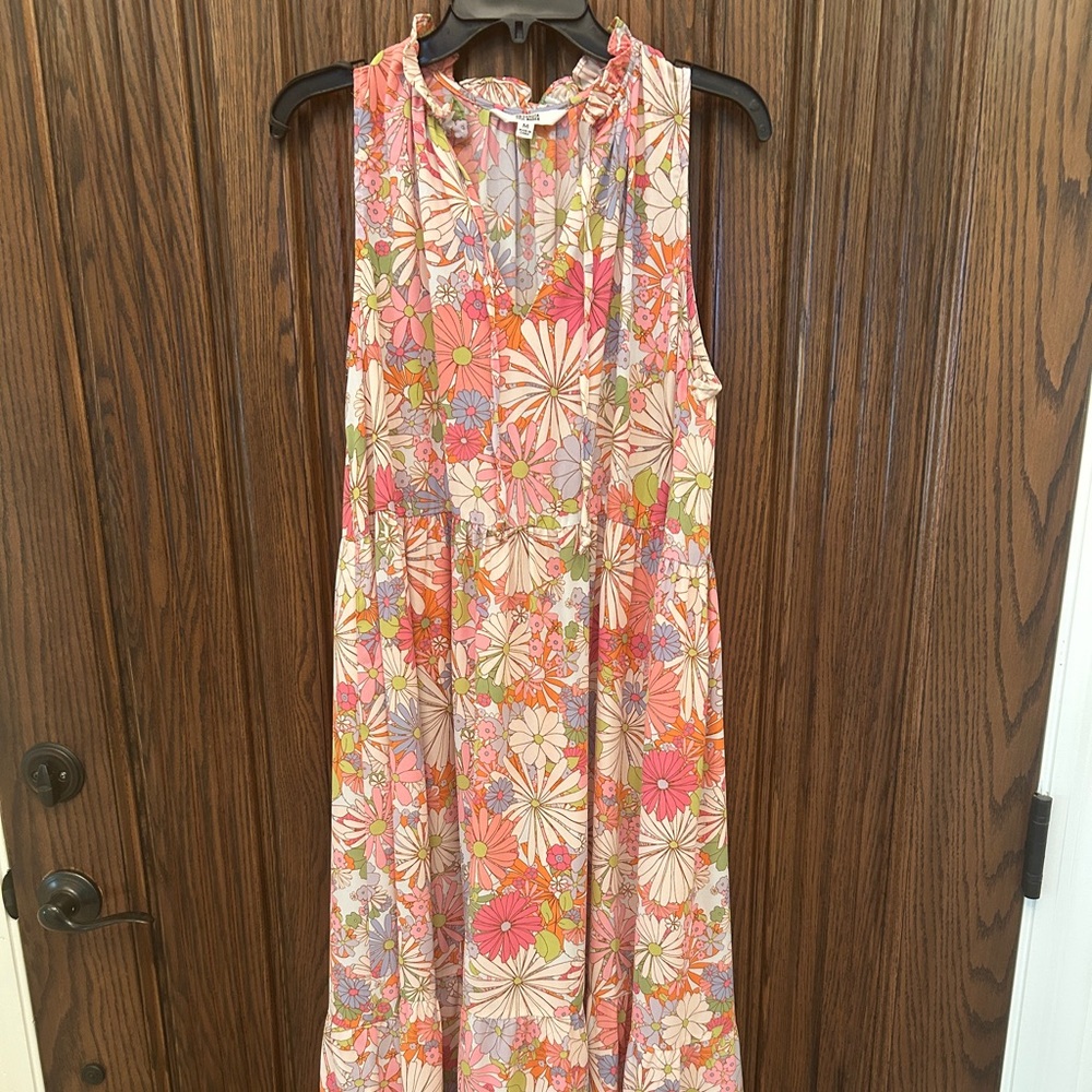 BB Dakota Colorful Floral Dress Sz M